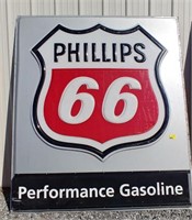 Large Phillips 66 gasoline sign measures