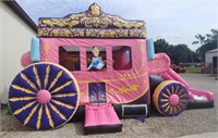 Disney Cinderella bounce house carriage with