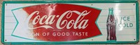 Large Vintage Coca Cola / Hero Metal Sign