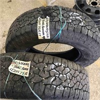 2 GOODYEAR TRAIL RUNNER TYRES LT245/75R17