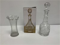 3 pc. Clear Glass Lot