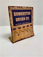 Metal w/ paper label Bowerston Brush Sale display