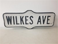 Double sided street sign