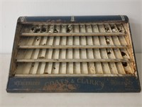 Coats and Clarks advertising display rack