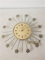 1960s Flower Burst clock