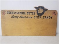 Penna Dutch stick candy advertising sign