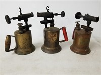 3 vintage torches