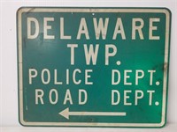 Delaware Township sign