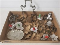 Lot of metal cookie cutters