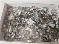 Box lot of metal cookie cutters
