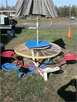 picnic table redneck really cool