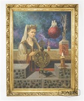 Vojislav Stamenic: Queen and Raven Portrait