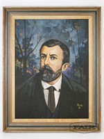 Voja: Framed Portrait of Man, Signed (2)
