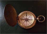 Waltham compass in metal case, Marked US