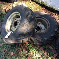 Two Agriculture Tractor Tires, 12" Wheels