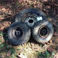 Pair of 4" Tractor Wheels