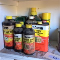Lot of Various Bug Killers and Motor Oils