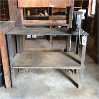 Steel Welding Table with Barker 434 1/2 Vice