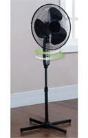 "As Is" Mainstays 16" Oscillating Stand Fan Black