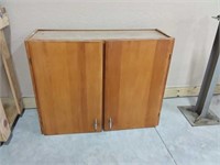 39"W x  30 1/2"T x 13"D wooden cabinet