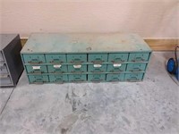 18 drawer metal cabinet