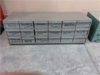 18 drawer metal cabinet