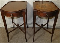ANTIQUE IMPERIAL MAHOGANY END TABLES