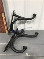 Wall mount cast iron hangers- approx 17"T