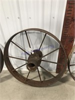 Steel wheel - approx 28" across