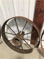 Steel wheel - 28" across