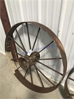 Steel wheel- approx 34" across