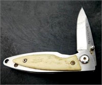 Silver w/Bone Grip Winchester Pocket  Knife