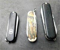 Camoflage Swiss Army Style Knife/2- Black Swiss