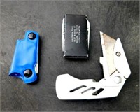 2 Small Pocket Knives/Gerber Box Cutter