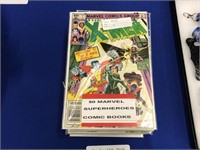 50 MARVEL SUPER HEROS COMIC BOOKS