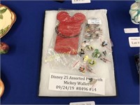 25 ASSORTED DISNEY CHARACTER PINS