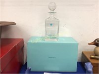 TIFFANY AND COMPANY CRYSTAL DECANTER WITH BOX