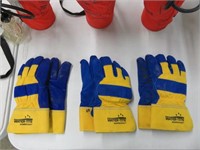 (3) Pair of Water-Tite Leather Insulated Gloves