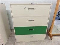 Hay Stationary 4-Dr. Legal Lateral Filing Cabinet
