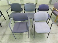 (5) Asst. Cloth Guest Chairs