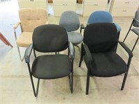 (5) Asst. Cloth Guest Chairs