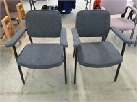 (2) Grey Guest Armchairs
