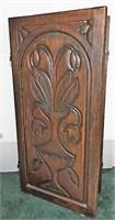 Carved Wooden Three Panel Divider