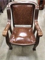 Beautiful Wooden Antique Accent Chair