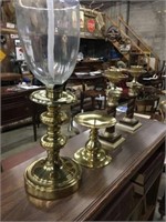 Four Brass Candle Holders