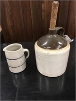 Antique Pitcher & Ceramic Jug