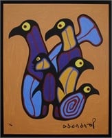 Norval Morrisseau's "Man, Loons and Fish Transform