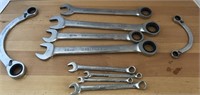 LOT OF (10) PROFESSIONAL GEAR WRENCHES