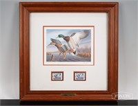 Framed Virginia Waterfowl 1988 Stamps