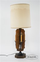Wood Electric Candle Lamp
